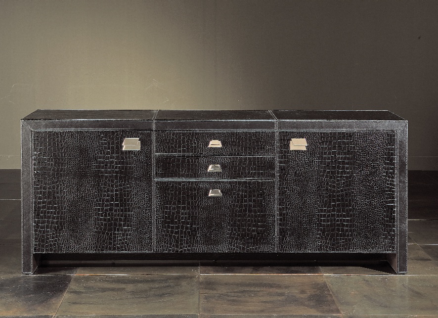 A snack bar with leather upholstery Ravie - Rugiano