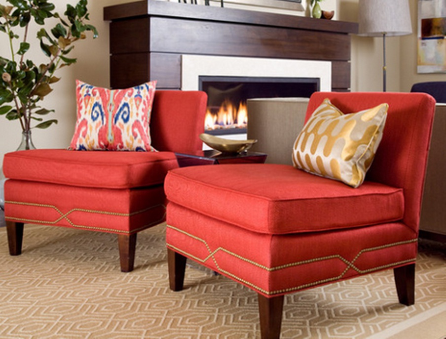 Armchair with low backrest, Barbara Barry