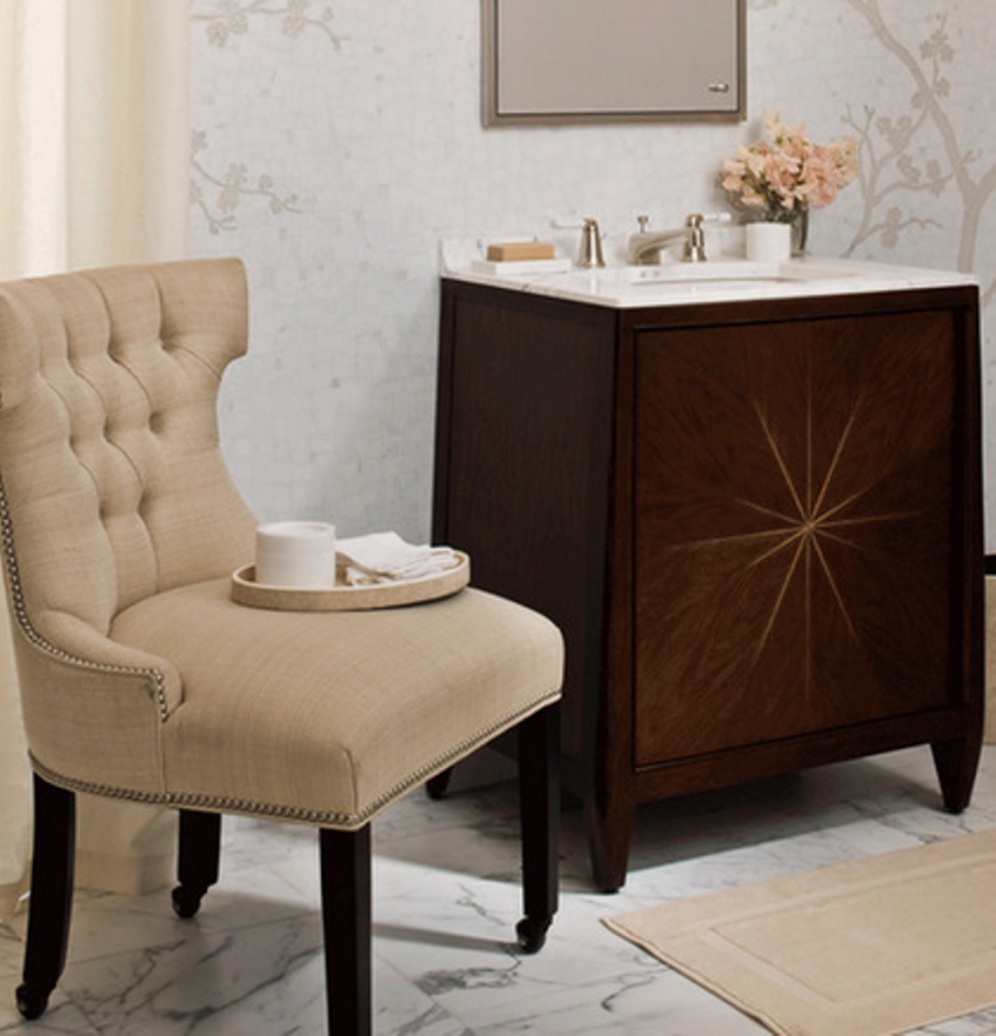 Chair with high back, Barbara Barry