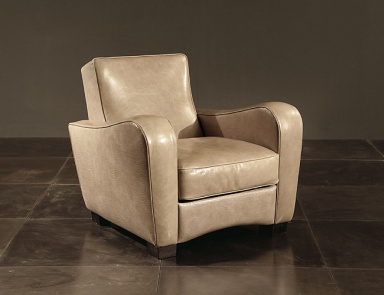Armchair with leather upholstery Dorsia – Rugiano