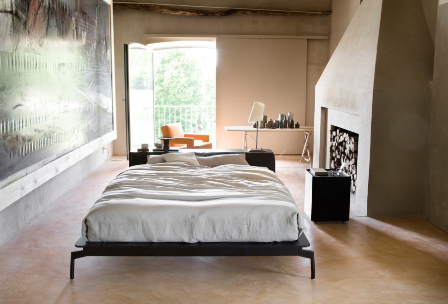 Slim Bed Sled Bed, Cassina