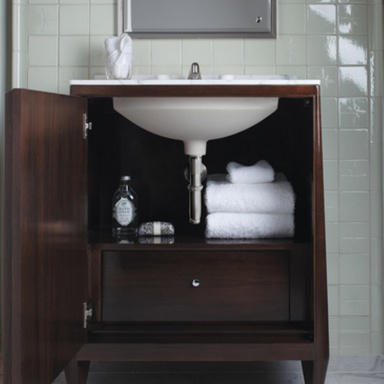 The locker under the sink