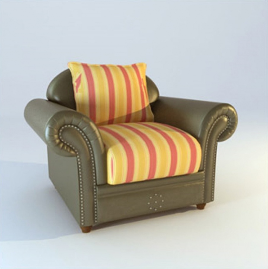 Leather chair, Barbara Barry