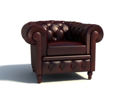 Leather chair, Barbara Barry