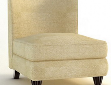 A chair without armrests, Barbara Barry