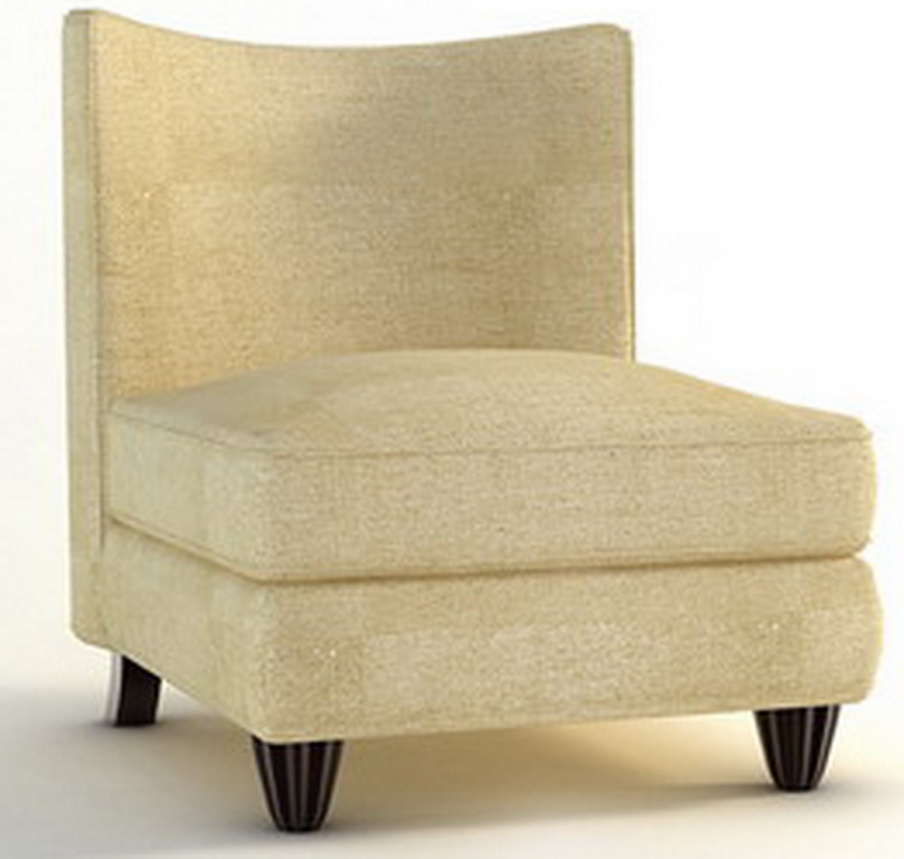 A chair without armrests, Barbara Barry