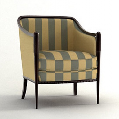 Chair with hard armrests Barbara Barry