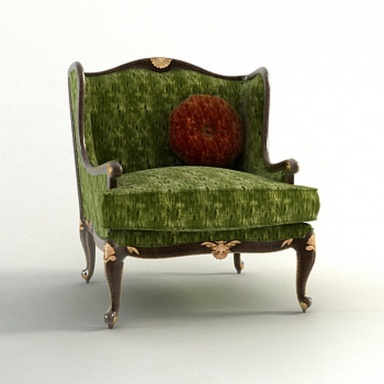Armchair with shaped back Barbara Barry