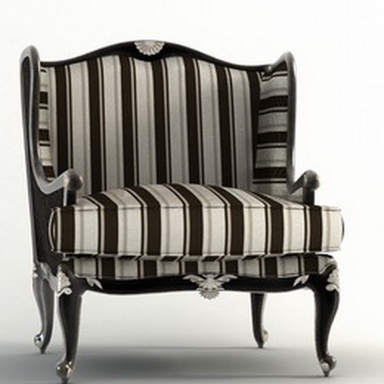 Armchair with shaped back Barbara Barry