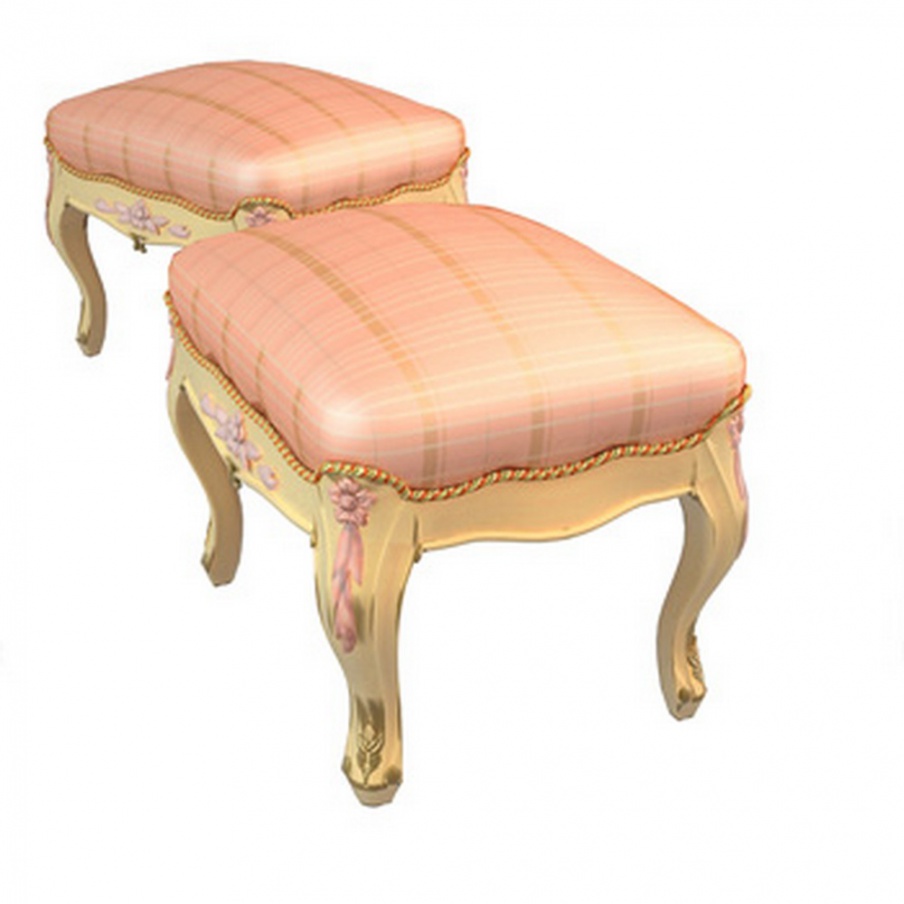 Pouf on legs, Barbara Barry