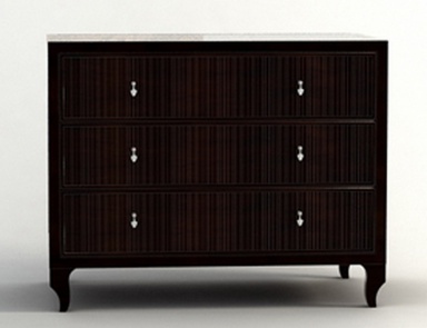 A chest of drawers made from natural wood, Barbara Barry