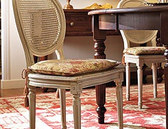 Chair with soft backrest Louis XVI chair, DOLFI