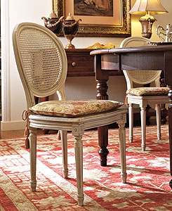Chair with soft backrest Louis XVI chair, DOLFI