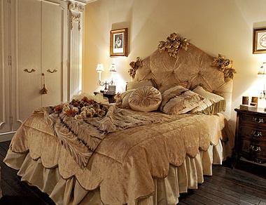 Bed with upholstered headboard Dei Fiori - DOLFI