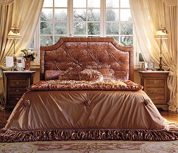 Bed with upholstered headboard Matilde - DOLFI