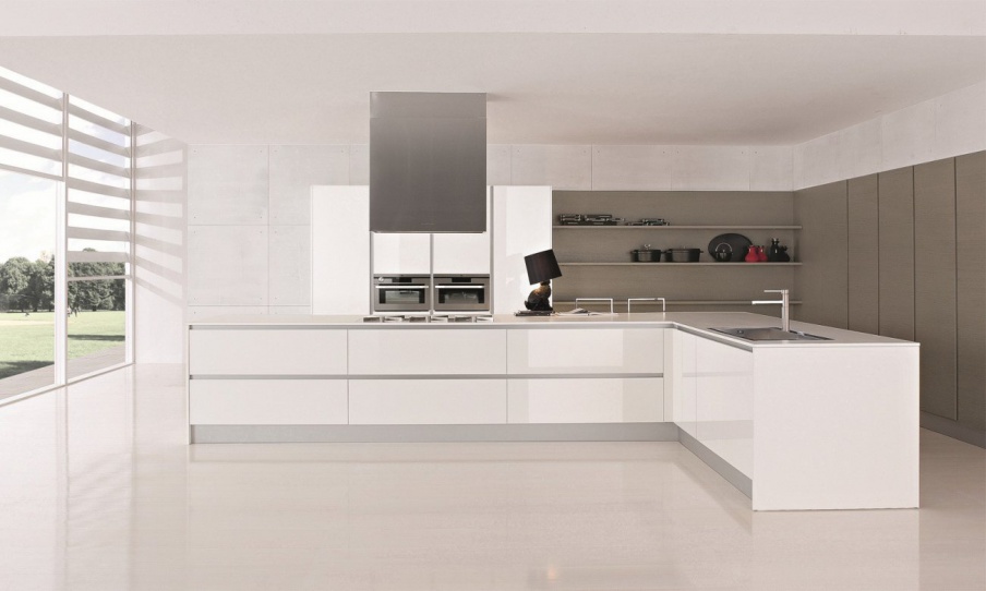 The kitchen, lined with plastic City, Doimo Cucine