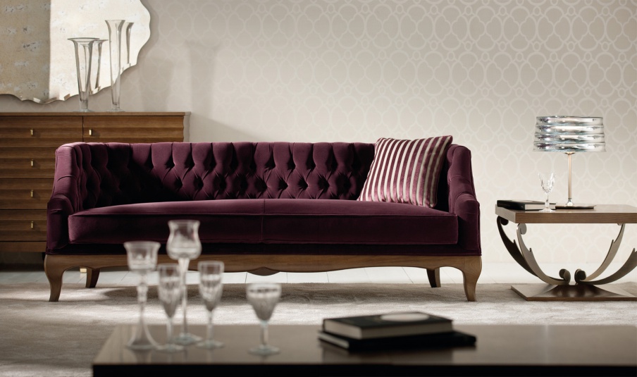 Sofa on figured legs Margherita Classic, Opera Contemporary