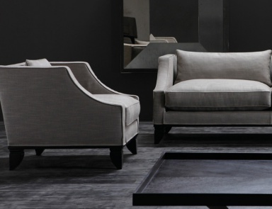 Chair with shaped armrests Faust, Opera Contemporary