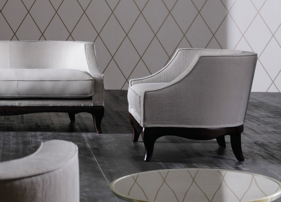 Armchair in fabric Margherita, Opera Contemporary