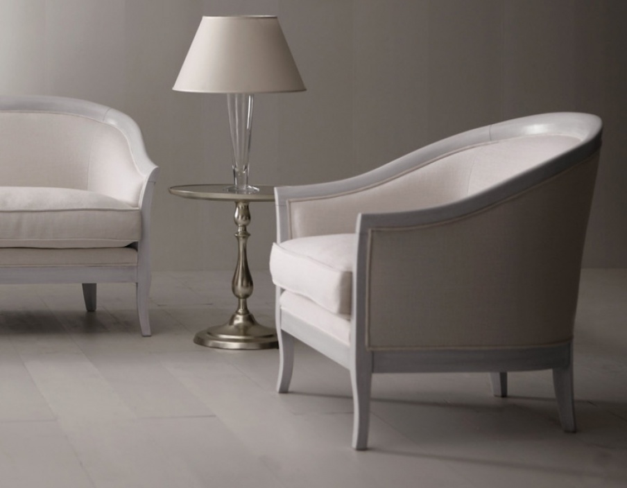 Armchair with a curved backrest Marta, Opera Contemporary