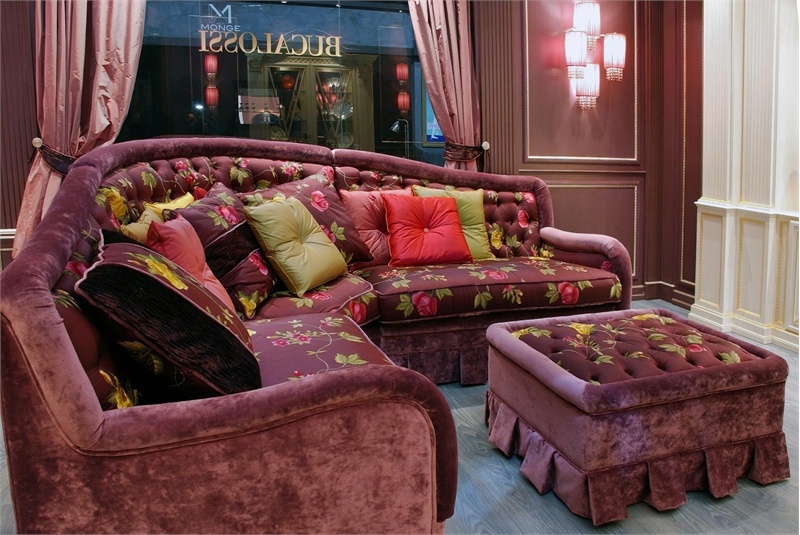 Corner sofa "hidden" frame Hilton, Bucalossi Nello Arreda