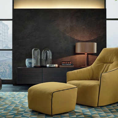 Armchair with pouf Santa Monica Lounge