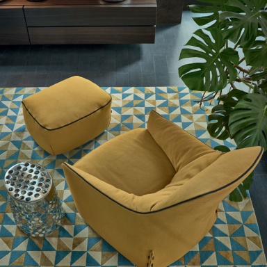 Armchair with pouf Santa Monica Lounge