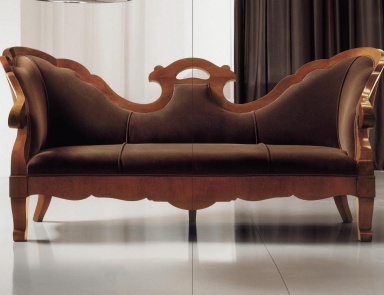 Two seater sofa with shaped back, Annibale Colombo