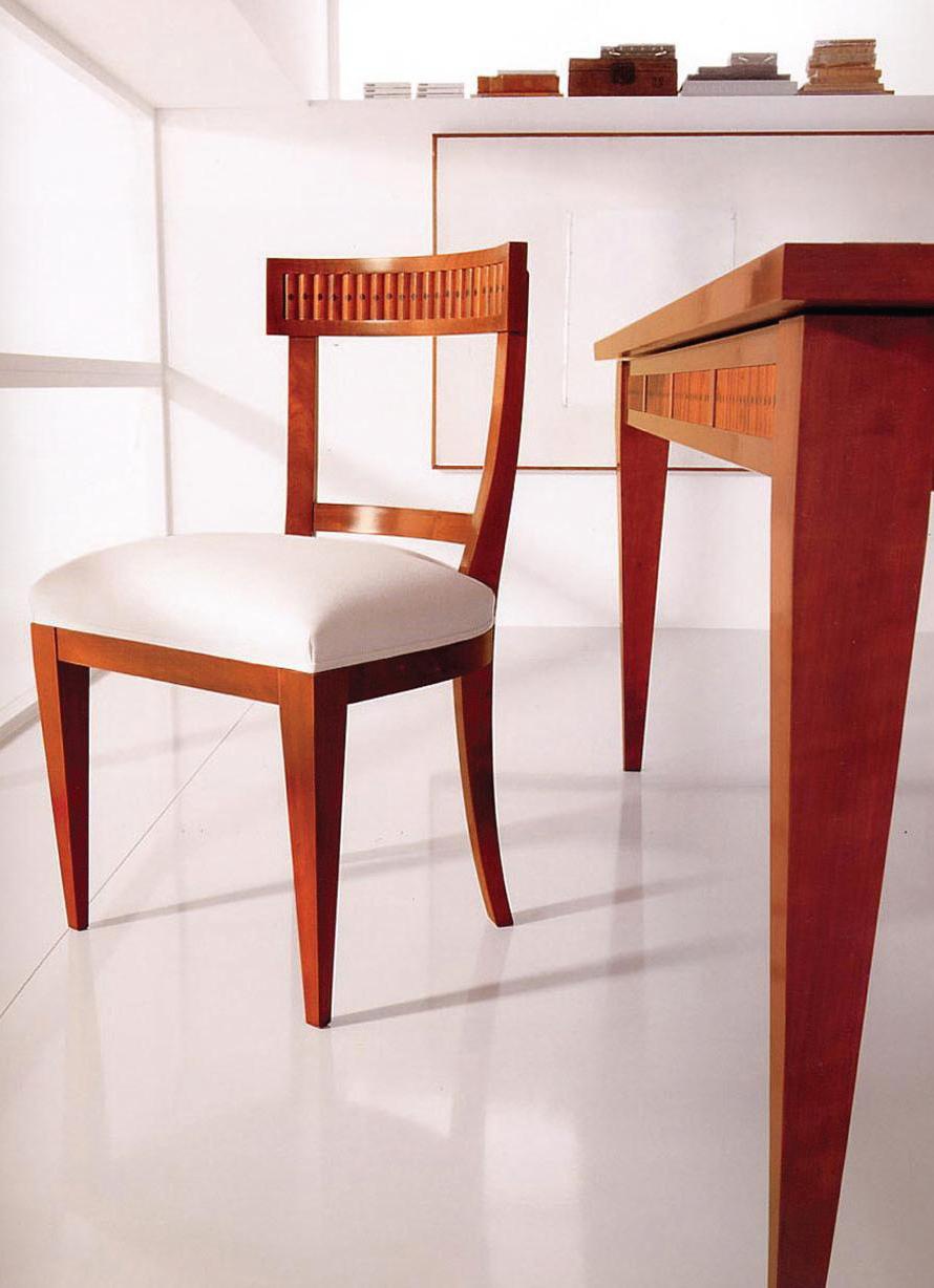 Chair with upholstered seat, Annibale Colombo