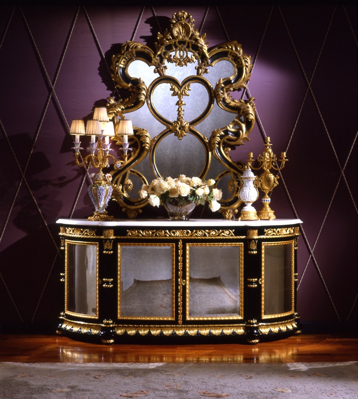 A cupboard with glazed doors, Armando Rho