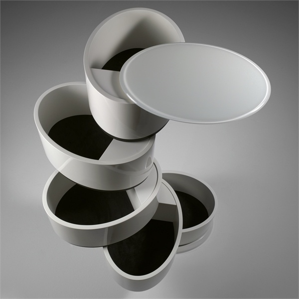 Oval nightstand, Giulietta Romeo - Reflex Angelo