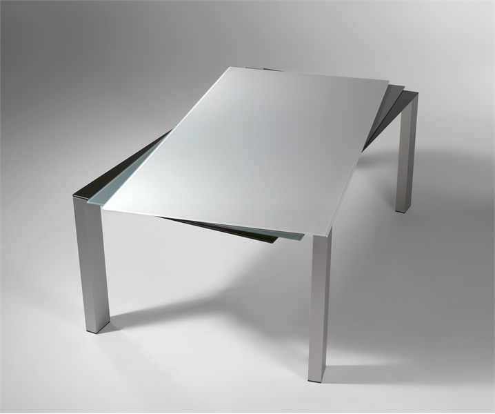 Dining table with a tri-top from glass, Tavoluta - Reflex Angelo