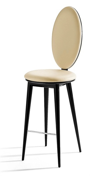 Bar stool with backrest medalonnye, Bastide - Reflex Angelo