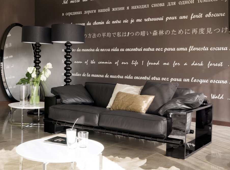 Sofa with wooden frame Panama sofa, Porada