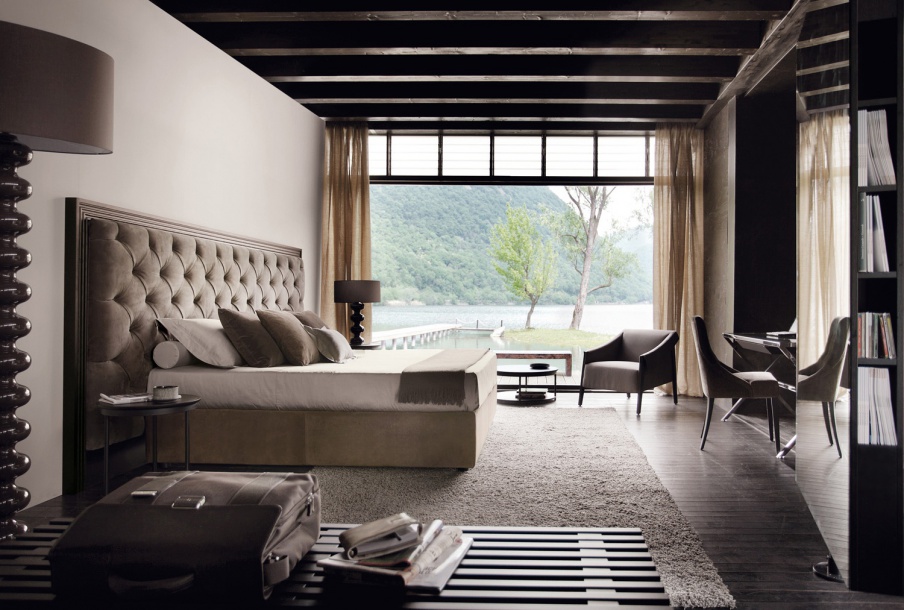 The Enya double bed capiton