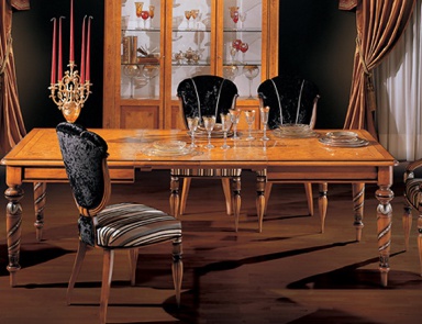 Dining table made of wood, Ezio Bellotti