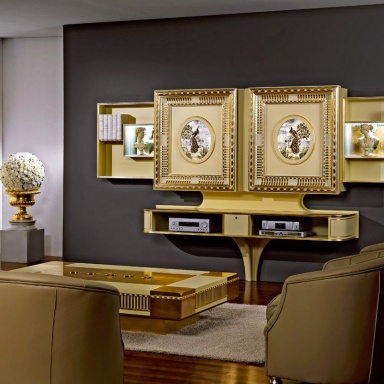 Panel under Sliding TV Home Cinema