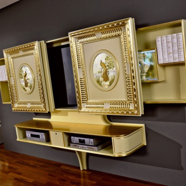 Panel under Sliding TV Home Cinema