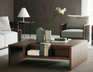 Square or rectangular coffee table Cahier, Porada