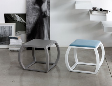 Coffee table - pouf Clyde wood, Porada