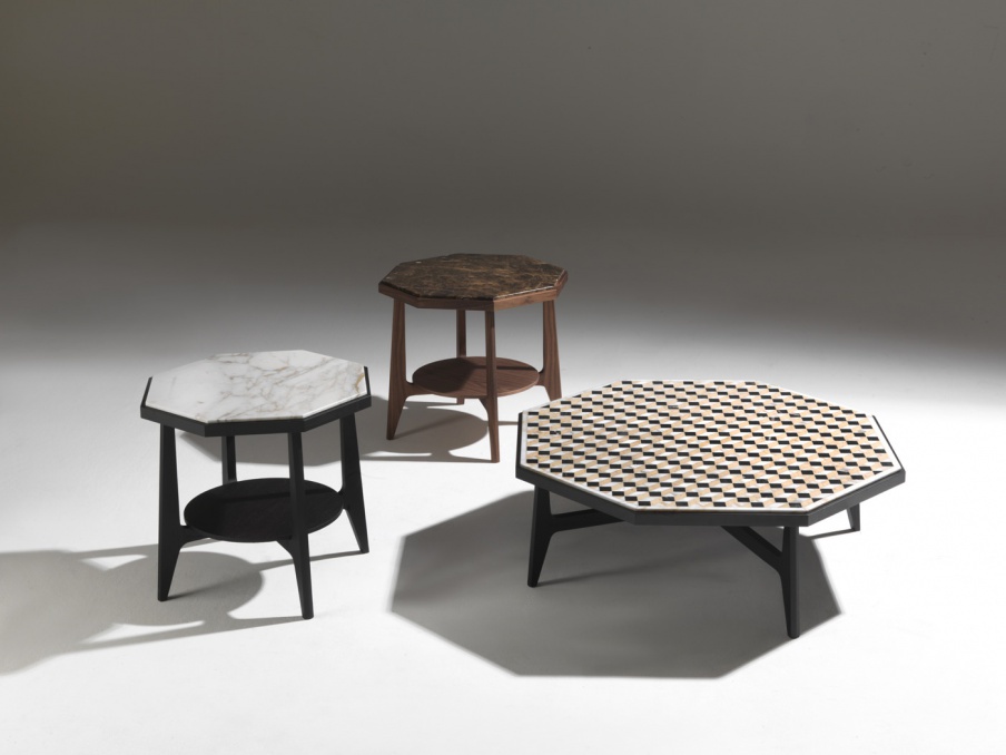 Marrakesh coffee table made of wood, Porada