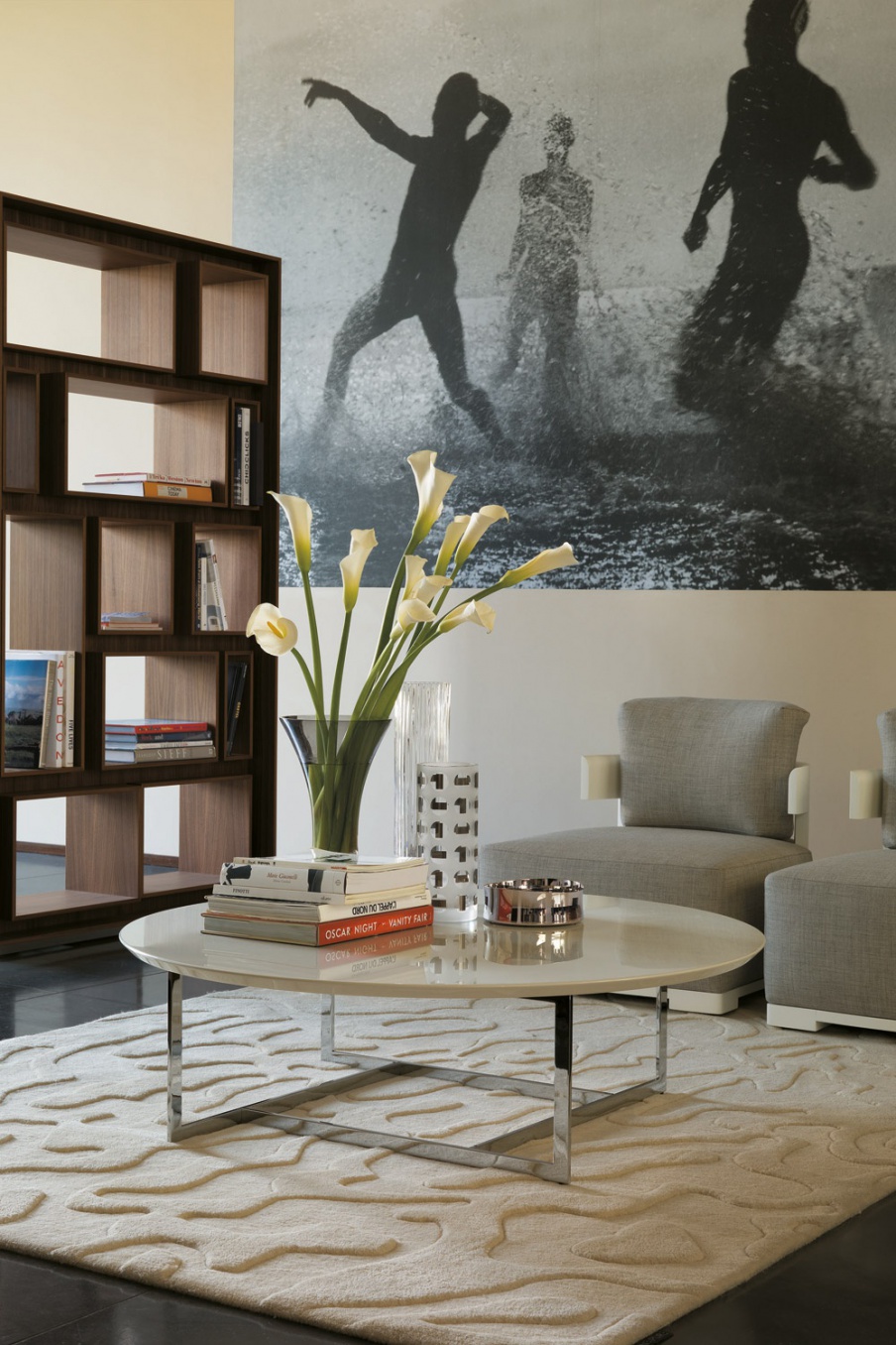 Coffee table in Parigi on the basis of metal, Porada