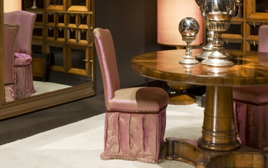 Chair with high back B1407, Annibale Colombo