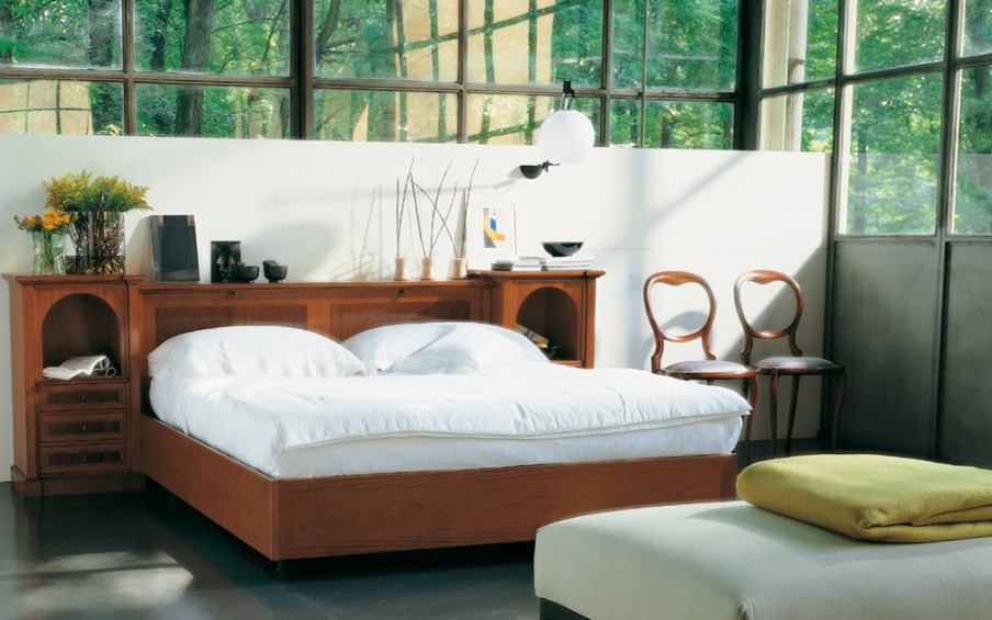 Double bed solid wood G1214, Annibale Colombo