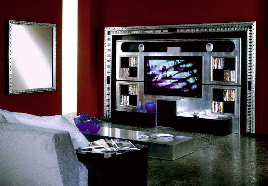 Furniture for home theater, The Wall, Home Cinema, Vismara