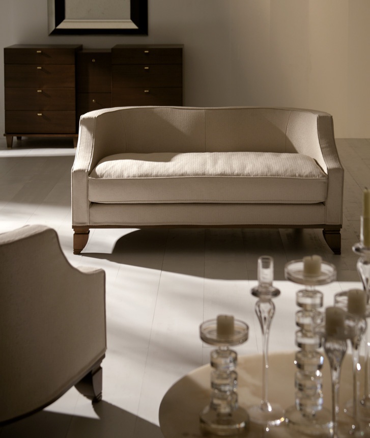 Sofa with fabric upholstery Valentino,Opera Contemporary