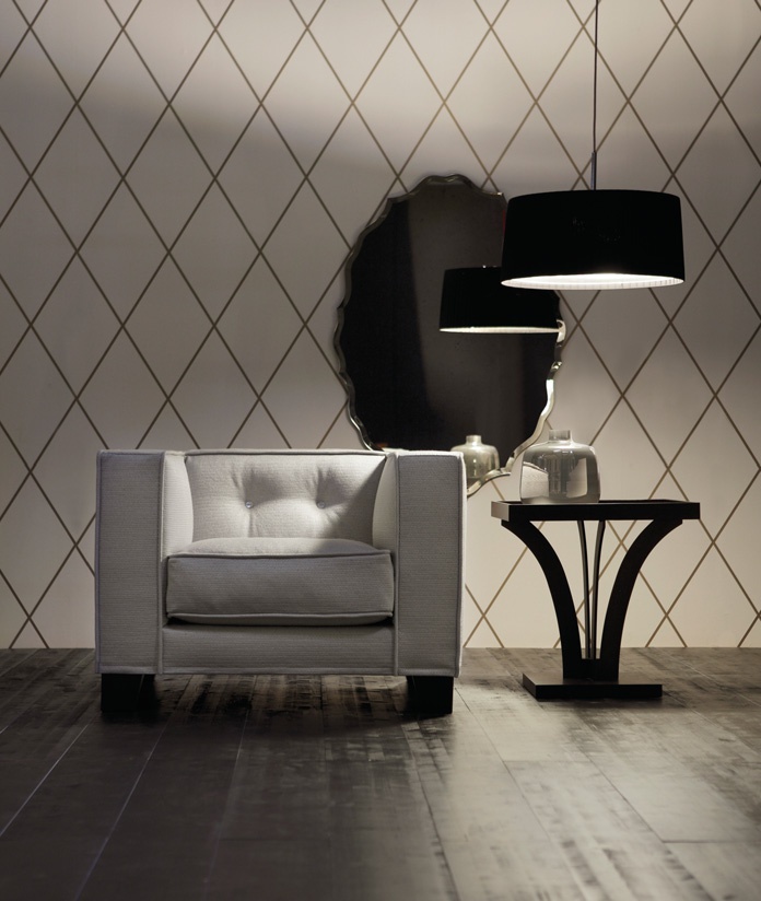 Armchair with square back Igor, Opera Contemporary