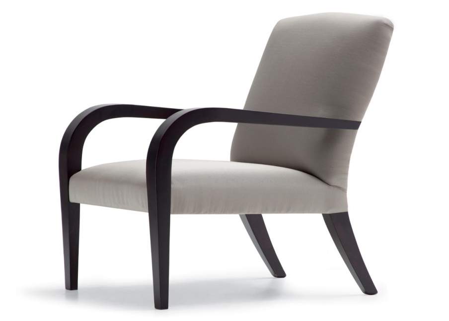 Armchair with square back Contemporary Opera
