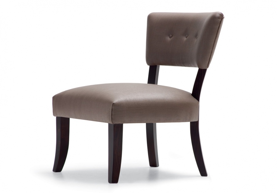 Armchair with leather upholstery Contemporary Opera