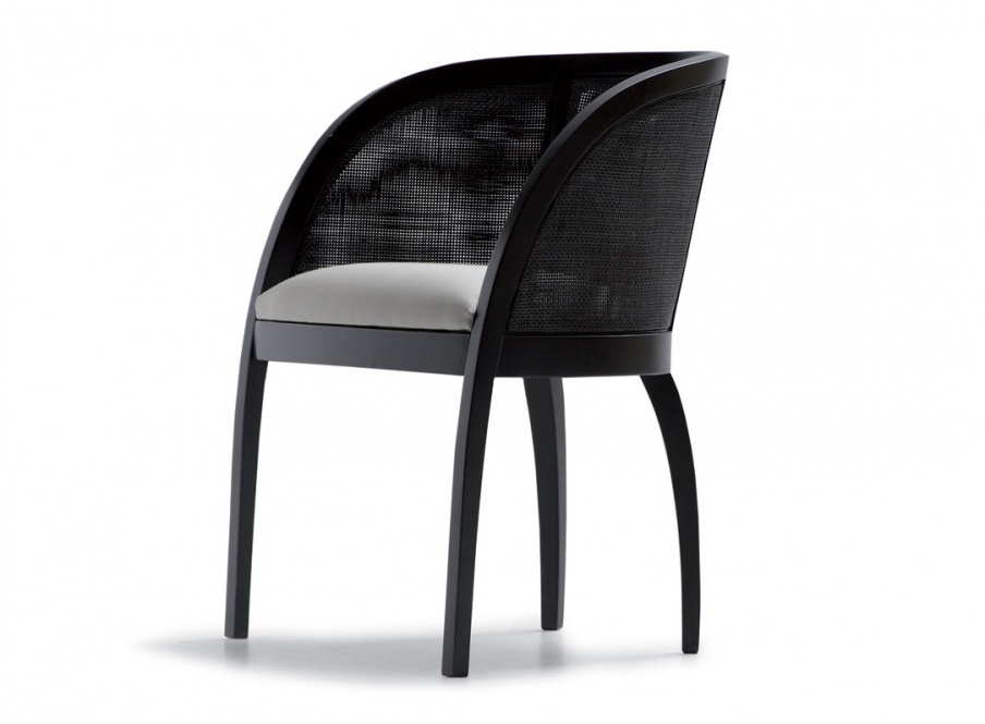 Chair with round backrest Contemporary Opera